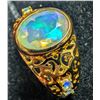 Image 4 : SILVER NATURAL OPAL (PLAY OFF FIRE) 2.3CT RING