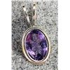 Image 2 : SILVER AMETHYST 6X4MM PENDANT, MADE IN CANADA