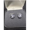 Image 4 : SILVER TANZANITE 0.5CT EARRINGS