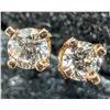 Image 1 : 14K YELLOW GOLD LAB DIAMOND 0.05CT EARRINGS