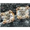 Image 2 : 14K YELLOW GOLD LAB DIAMOND 0.05CT EARRINGS