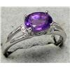 Image 1 : SILVER AMETHYST 1.5CT RING