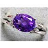 Image 4 : SILVER AMETHYST 1.5CT RING