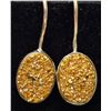 Image 1 : SILVER GOLDEN DRUZY 10.15CT 4.35G EARRINGS