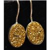 Image 2 : SILVER GOLDEN DRUZY 10.15CT 4.35G EARRINGS