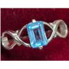 Image 1 : SILVER BLUE TOPAZ 0.55CT 2.3G RING (~SIZE 7)