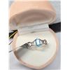 Image 3 : SILVER BLUE TOPAZ 0.55CT 2.3G RING (~SIZE 7)