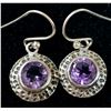 Image 1 : SILVER AMETHYST EARRINGS