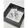 Image 3 : SILVER BLUE TOPAZ 6.7CT 3.35G EARRINGS