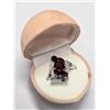 Image 3 : SILVER GARNET CZ 3.5CT RING (~SIZE 9)