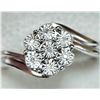 Image 1 : SILVER 7 DIAMOND RING (~SIZE 7)
