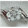 Image 2 : SILVER 7 DIAMOND RING (~SIZE 7)