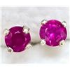 Image 1 : 14K RUBY APP 3MM EARRINGS, MADE IN CANADA