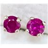 Image 2 : 14K RUBY APP 3MM EARRINGS, MADE IN CANADA