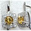 Image 1 : SILVER CITRINE 3.45CT 4.4G EARRINGS