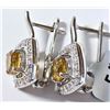 Image 2 : SILVER CITRINE 3.45CT 4.4G EARRINGS