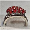 Image 3 : SILVER ORANGE SAPPHIRE 2.25CT 5.45G RING SIZE 7.25
