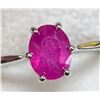 Image 1 : SILVER RUBY 1CT RING (~SIZE 7)