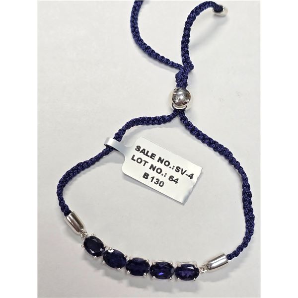 SILVER LOLITE 10CT BRACELET