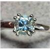 Image 2 : SILVER MOISSANITE 2.25G 0.85CT RING (~SIZE 7)