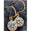 Image 3 : 10K YELLOW GOLD MOISSANITE 1.5CT EARRINGS