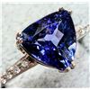 Image 1 : 10K WHITE GOLD 1.56G TANZANITE 1.75CT & DIAMOND