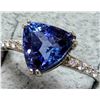 Image 4 : 10K WHITE GOLD 1.56G TANZANITE 1.75CT & DIAMOND
