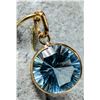 Image 2 : 10K YELLOW GOLD BLUE TOPAZ 3.15CT PENDANT