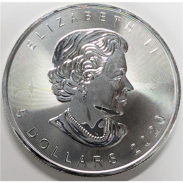 1 OZ FINE SILVER MAPLE LEAF 2020 COIN