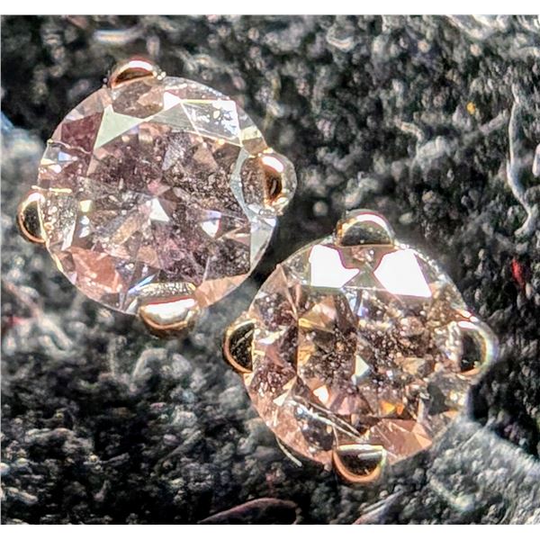 14K WHITE GOLD NATURAL DIAMOND 0.18CT EARRINGS