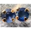 Image 1 : 10K YELLOW GOLD BLUE SAPPHIRE 0.4CT EARRINGS