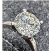 Image 4 : 14K WHITE GOLD 2.2G LAB DIAMOND 1.5CT F VS1 RING