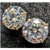 Image 2 : 14K YELLOW GOLD 1.11G MOISSANITE 2.9CT EARRINGS