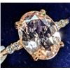 Image 2 : 10K YELLOW GOLD 1.45G MORGANITE 3CT & DIAMOND