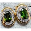 Image 2 : SILVER CHROME DIOPSIDE 1.75CT EARRINGS