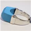 Image 3 : SILVER TURQUOISE(14.4CT) RING (~SIZE 11)