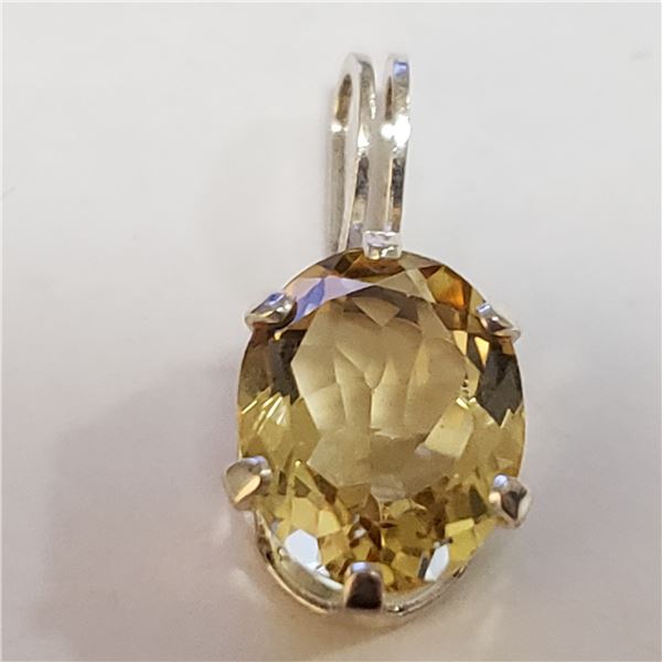 SILVER CITRINE PENDANT
