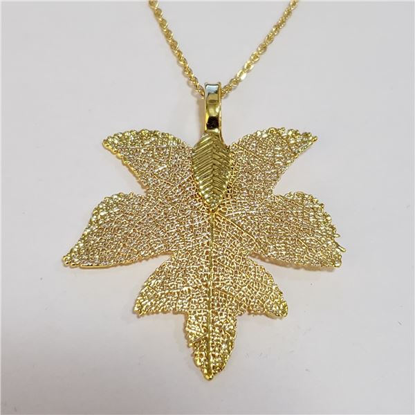FASHION JEWELRY NATURAL LEAF NECKLACE