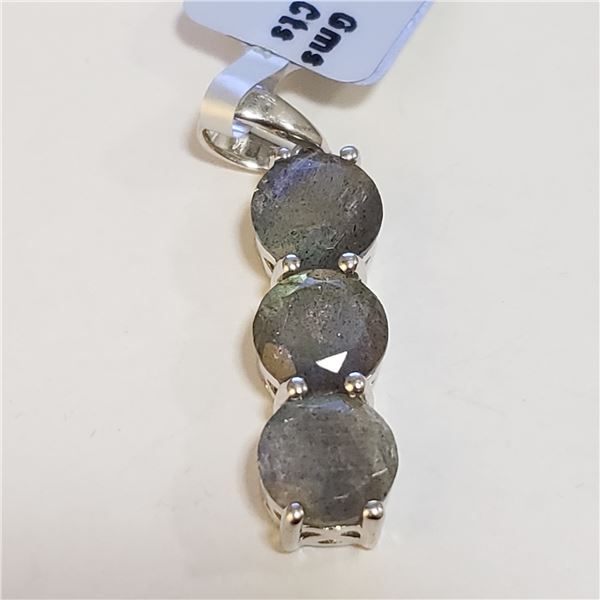 SILVER LABRADORITE(3.3CT) PENDANT