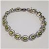 Image 1 : SILVER PERIDOT BRACELET