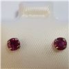 Image 1 : 14K YELLOW GOLD RUBY(0.52CT) EARRINGS
