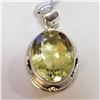 Image 1 : SILVER LEMON QUARTZ(8.9CT) PENDANT(~WEIGHT 5.4G)
