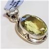 Image 2 : SILVER LEMON QUARTZ(8.9CT) PENDANT(~WEIGHT 5.4G)