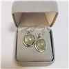 Image 4 : SILVER MOONSTONE EARRINGS (~WEIGHT 4.82G)