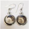 Image 1 : SILVER SMOKEY QUARTZ EARRINGS (~WEIGHT 8.66G)