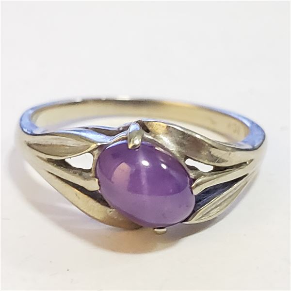 SILVER GEMSTONE RING (~SIZE 5.5)