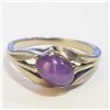 Image 1 : SILVER GEMSTONE RING (~SIZE 5.5)
