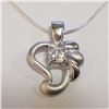 Image 1 : SILVER CUBIC ZIRCONIA NECKLACE