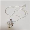 Image 3 : SILVER CUBIC ZIRCONIA NECKLACE