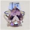 Image 1 : SILVER PINK AMETHYST(5.4CT) RING (~SIZE 8)